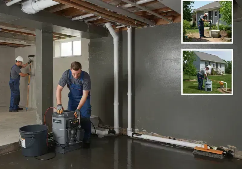 Basement Waterproofing and Flood Prevention process in South Jacksonville, IL